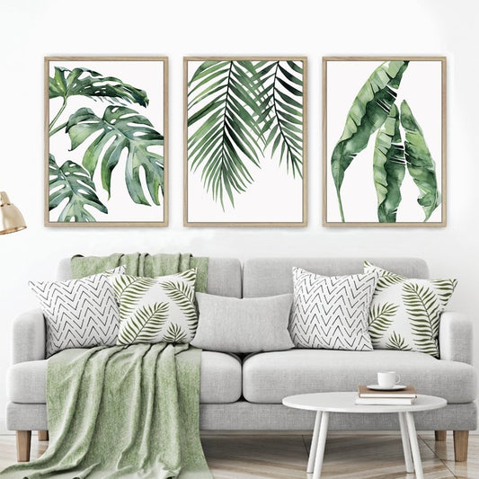 Watercolor Tropical Leaves