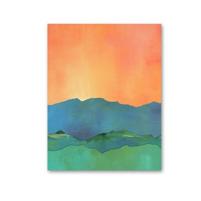 Watercolor Abstract Landscape
