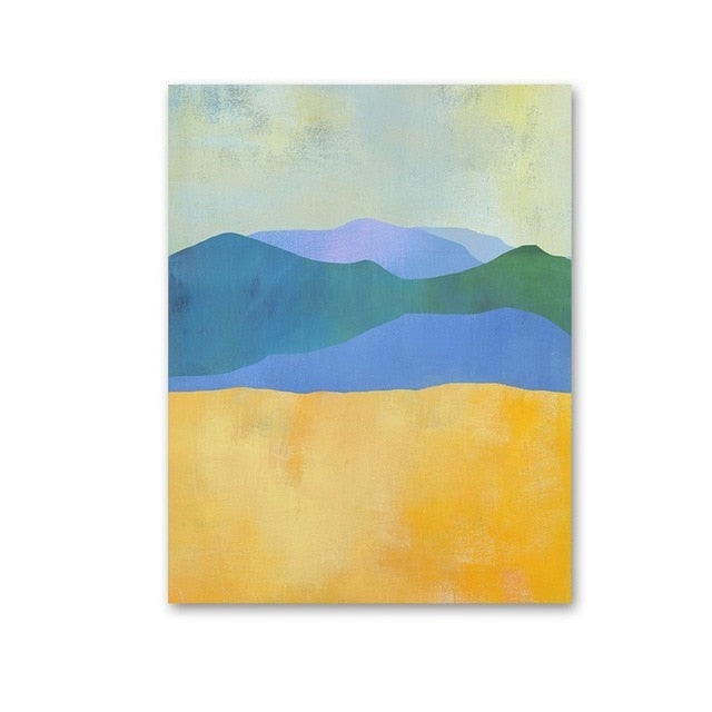 Watercolor Abstract Landscape