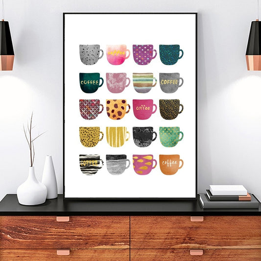Multicolored Coffee Cups