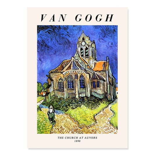 La iglesia de Auvers (1890) - Van Gogh