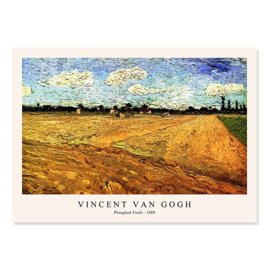 Campo arado (1888) - Van Gogh