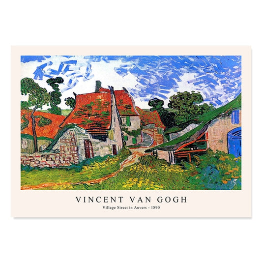 Calle del pueblo de Auvers (1890) - Van Gogh