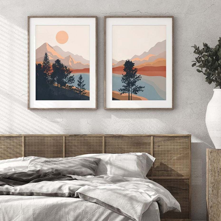 Illustrated Mountainscape